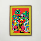Monster Pop Poster – valnötsram