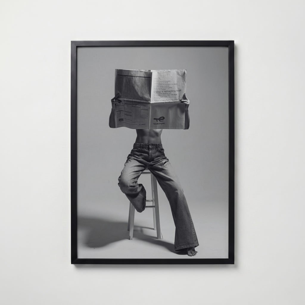 Morning Papers Poster – svart ram