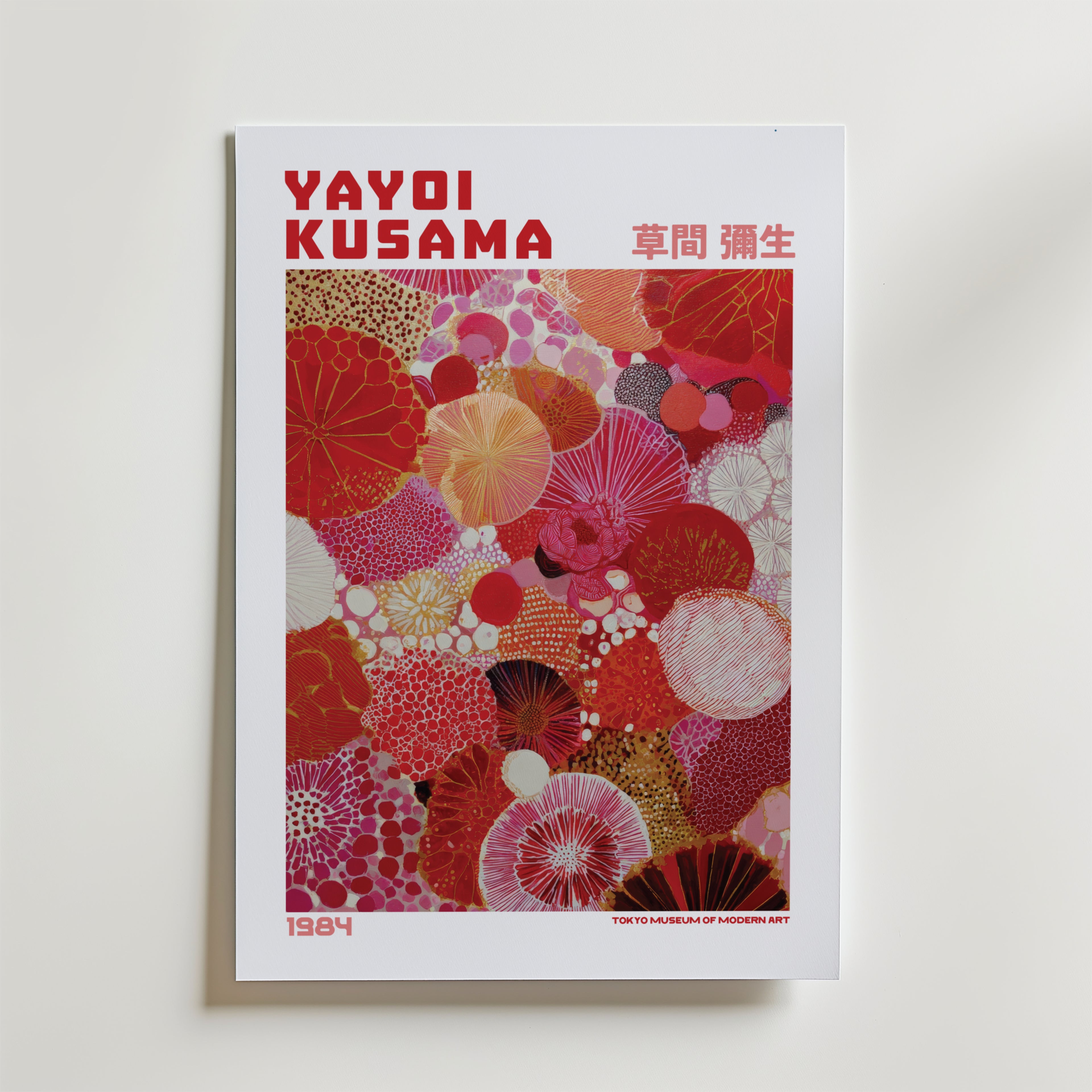 Yayoi Kusama Scarlet Bloomfield 1984 Poster