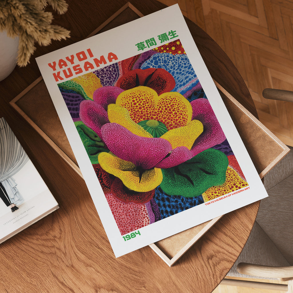 Yayoi Kusama Golden Heart Blossom 1984 Poster