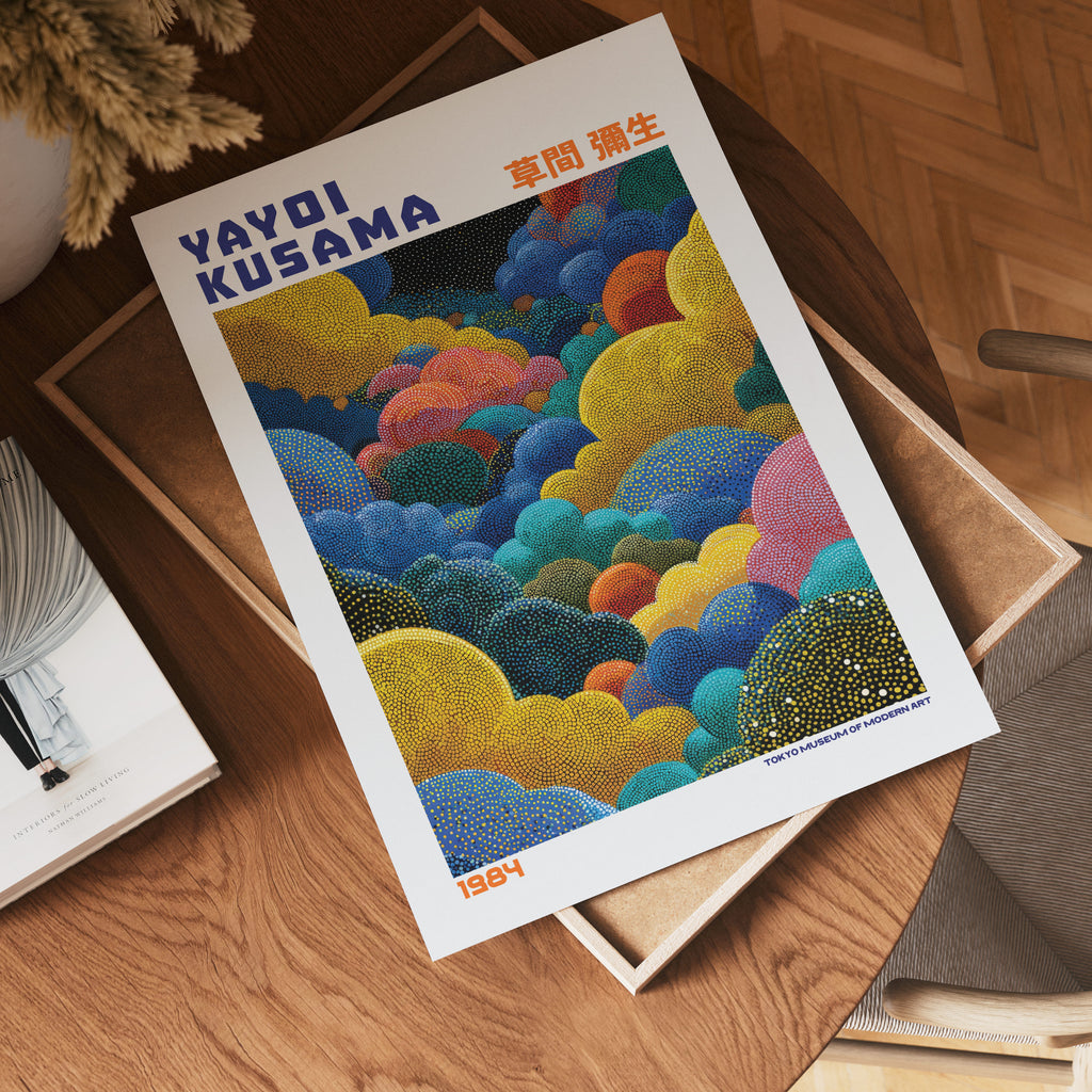 Yayoi Kusama Golden Cloud Garden 1984 Poster