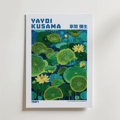 Yayoi Kusama Emerald Lotus Garden 1984 Poster