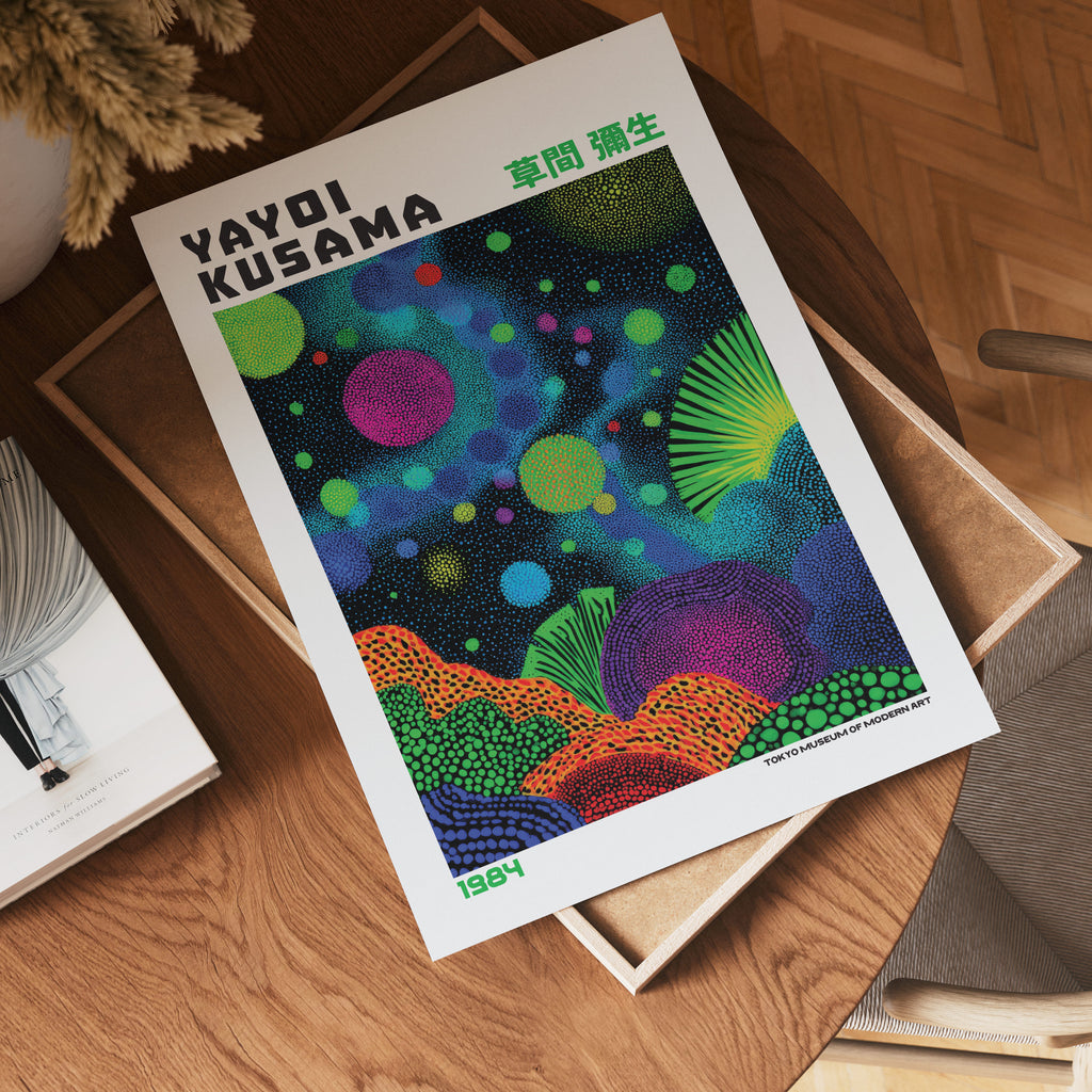 Yayoi Kusama Cosmic Dots 1984 Poster