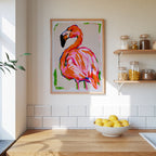 Neon Flamingo Poster – i rum 1
