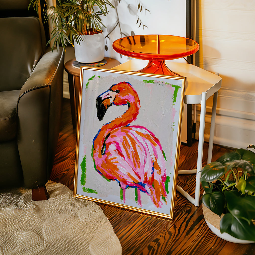 Neon Flamingo Poster – i rum 2