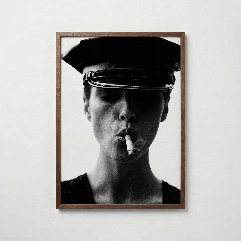 Noir Smoke Poster – valnötsram