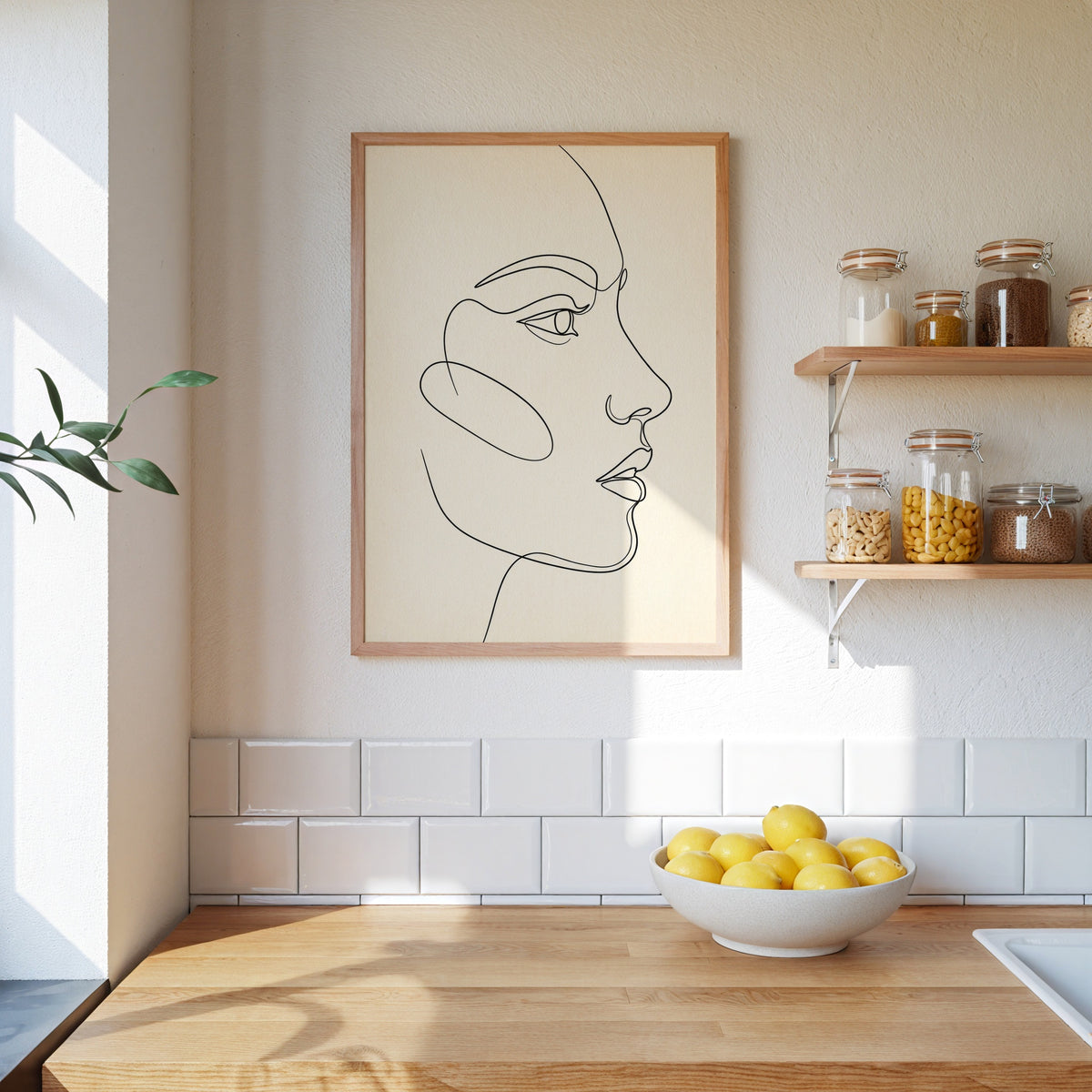 One Line Face Poster – i rum 1