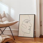 One Line Face Poster – i rum 3