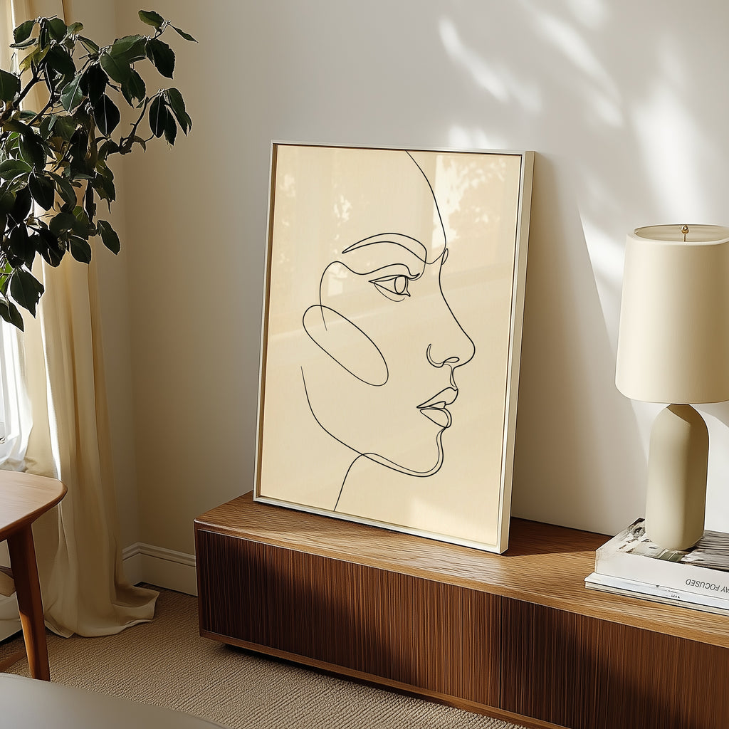 One Line Face Poster – i rum 5