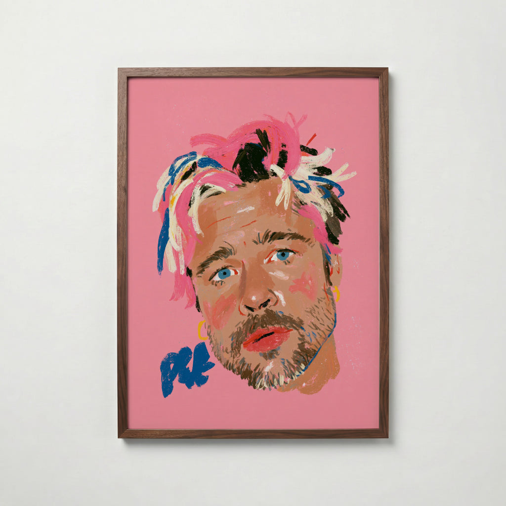 Paint Splash Portrait Poster – valnötsram