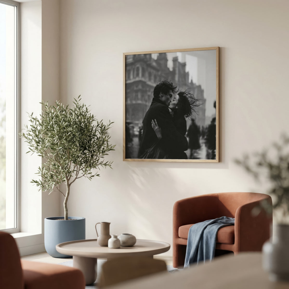 Paris Kiss Poster – i rum 1
