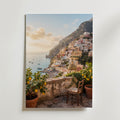 Positano Morgon Poster – canvas utan passepartout