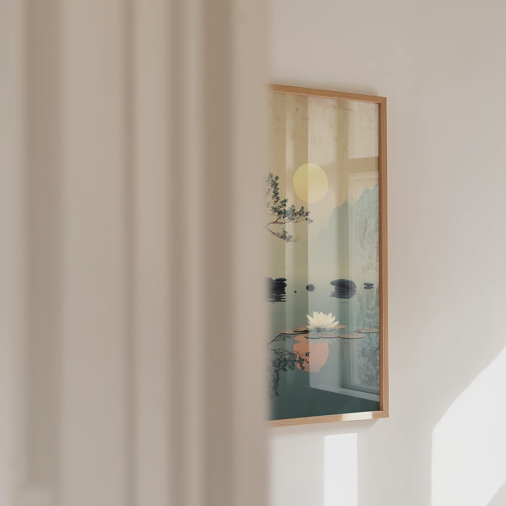 Gylden Stilhed ved Søen Plakat