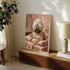 Pug Spa Day Poster – i rum 1