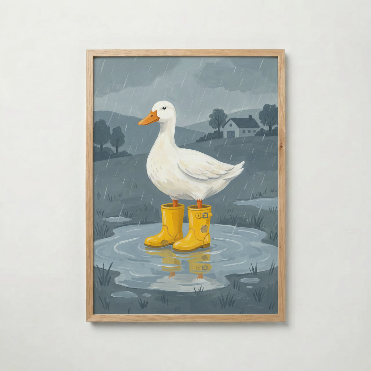 Rain Boot Duck Poster – ekram