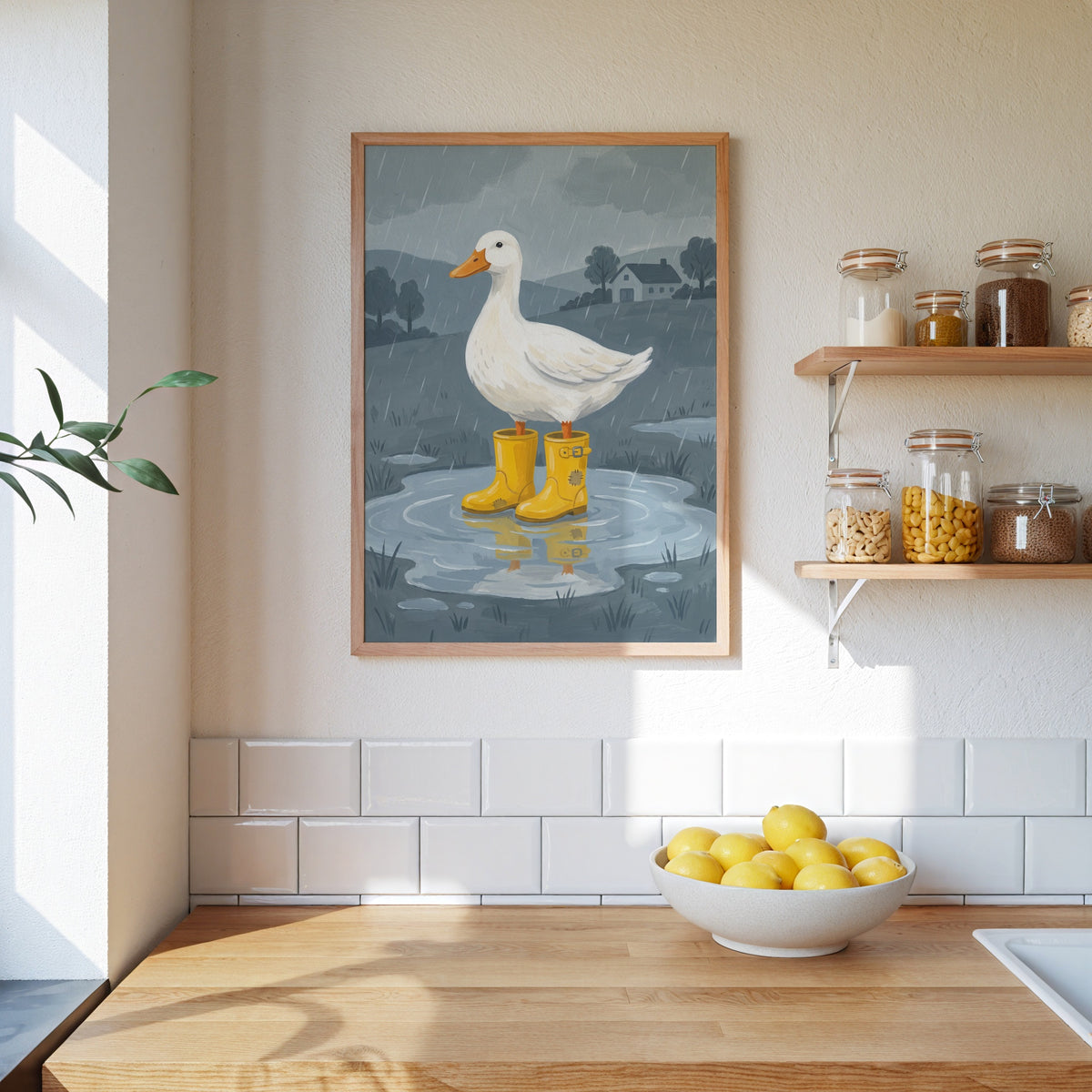 Rain Boot Duck Poster – i rum 1