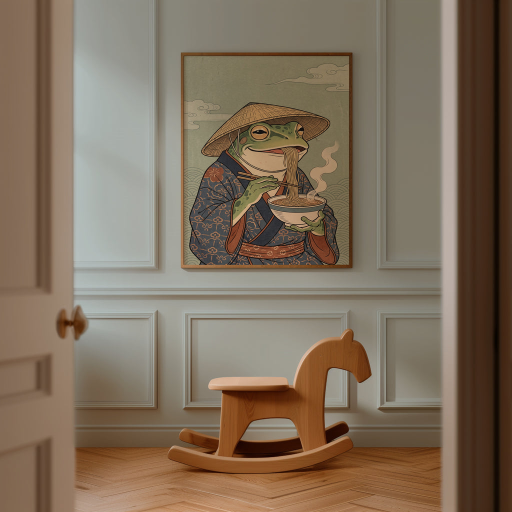Ramen Frog Poster – i rum 1