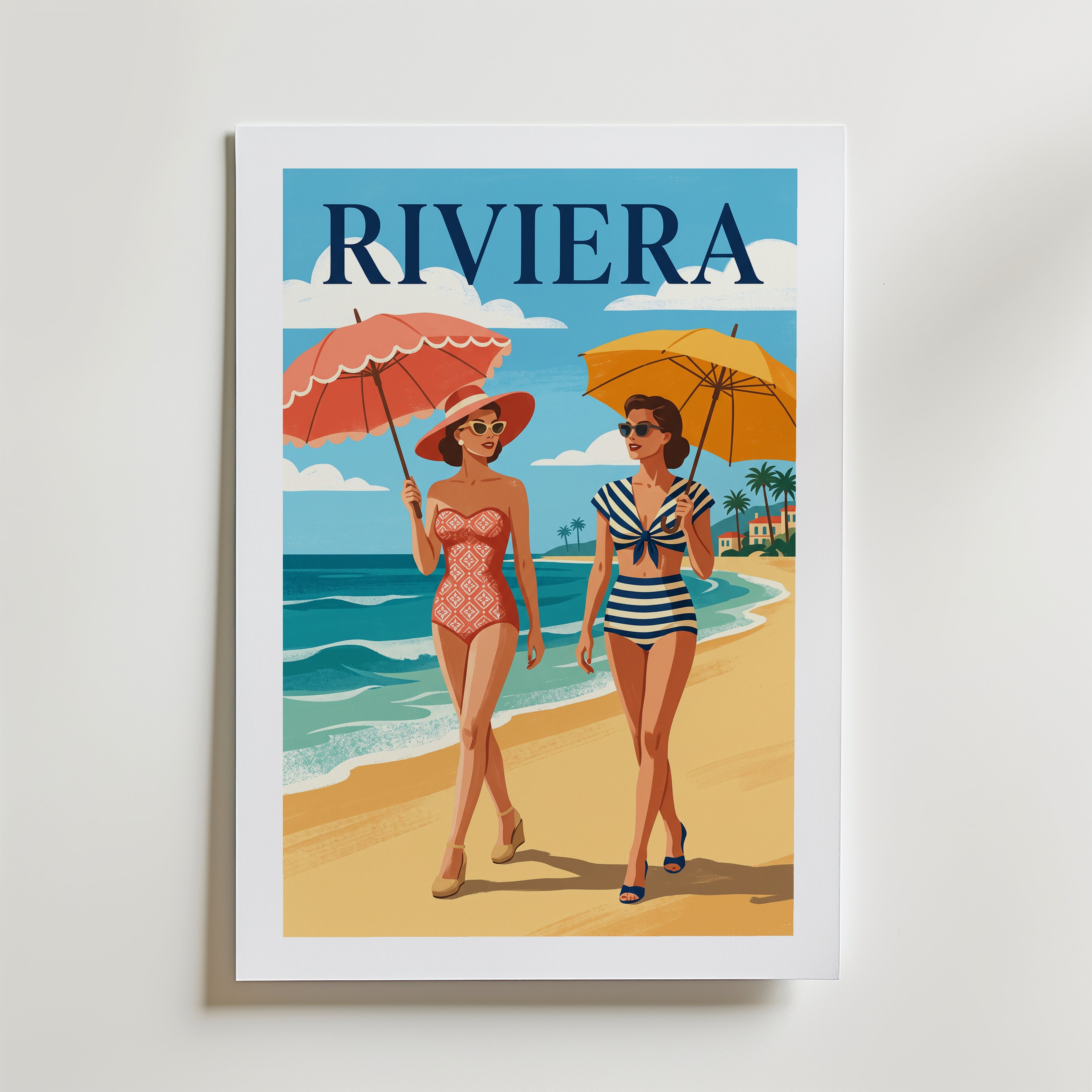 Riviera Poster – med passepartout