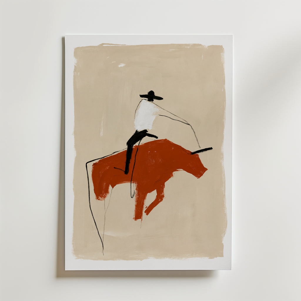 Rodeo Dust Poster – canvas utan passepartout