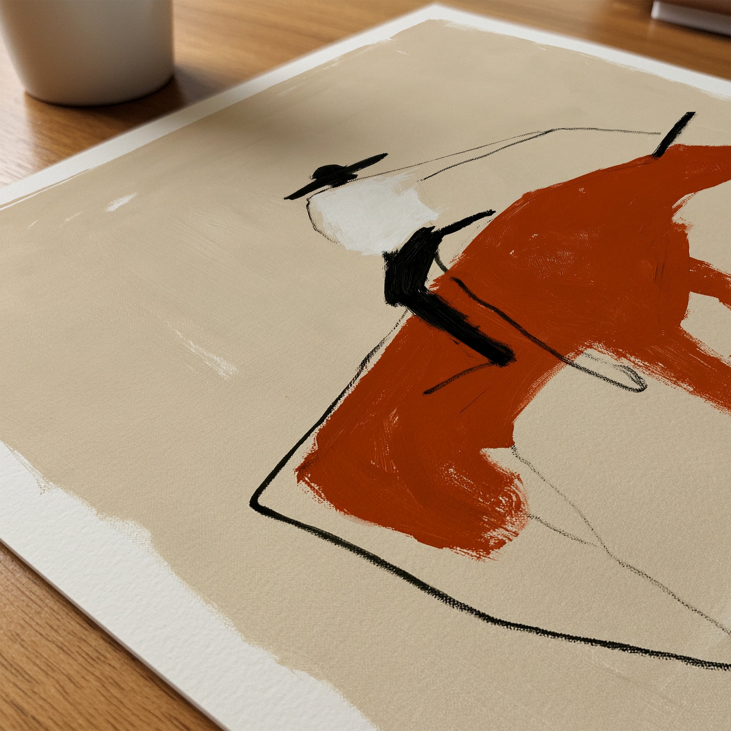 Rodeo Dust Poster – närbild på papper
