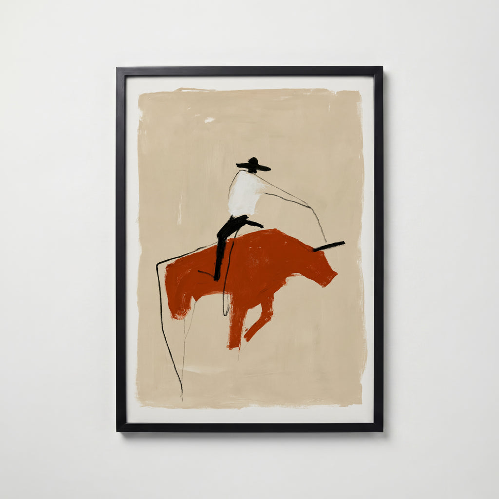 Rodeo Dust Poster – svart ram