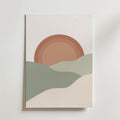 Sage Sunrise Poster – canvas utan passepartout