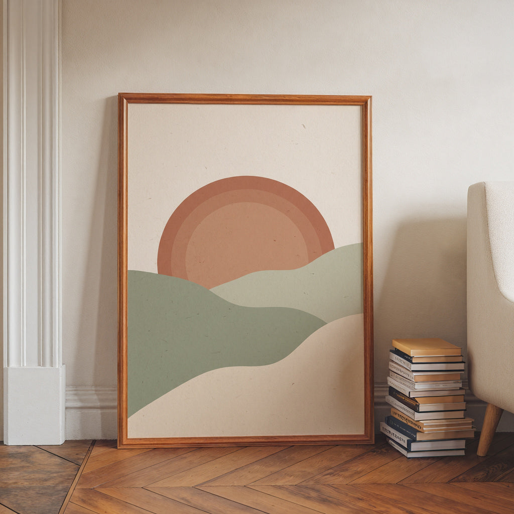 Sage Sunrise Poster – i rum 1