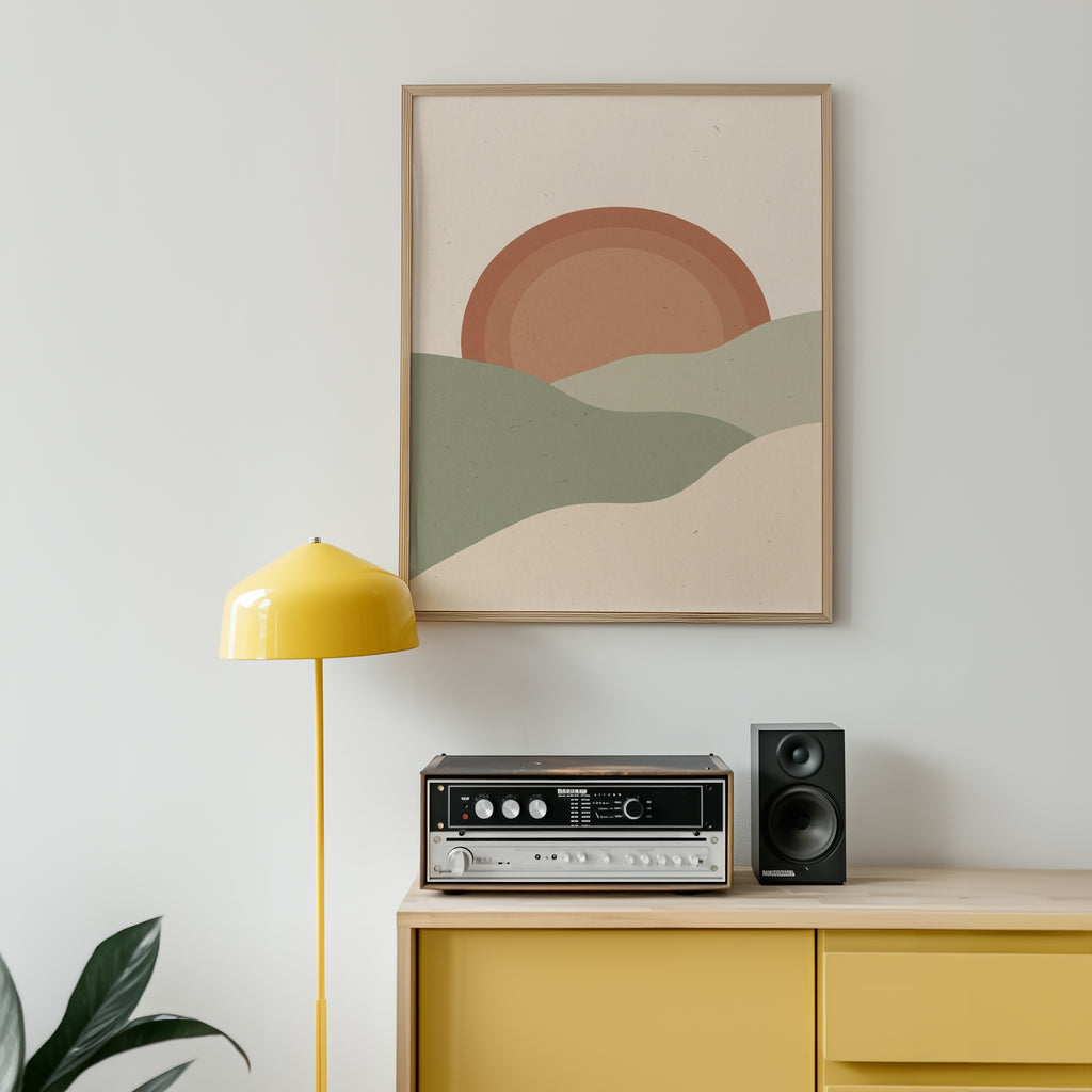 Sage Sunrise Poster – i rum 3