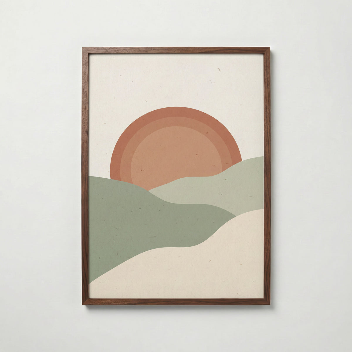 Sage Sunrise Poster – valnötsram