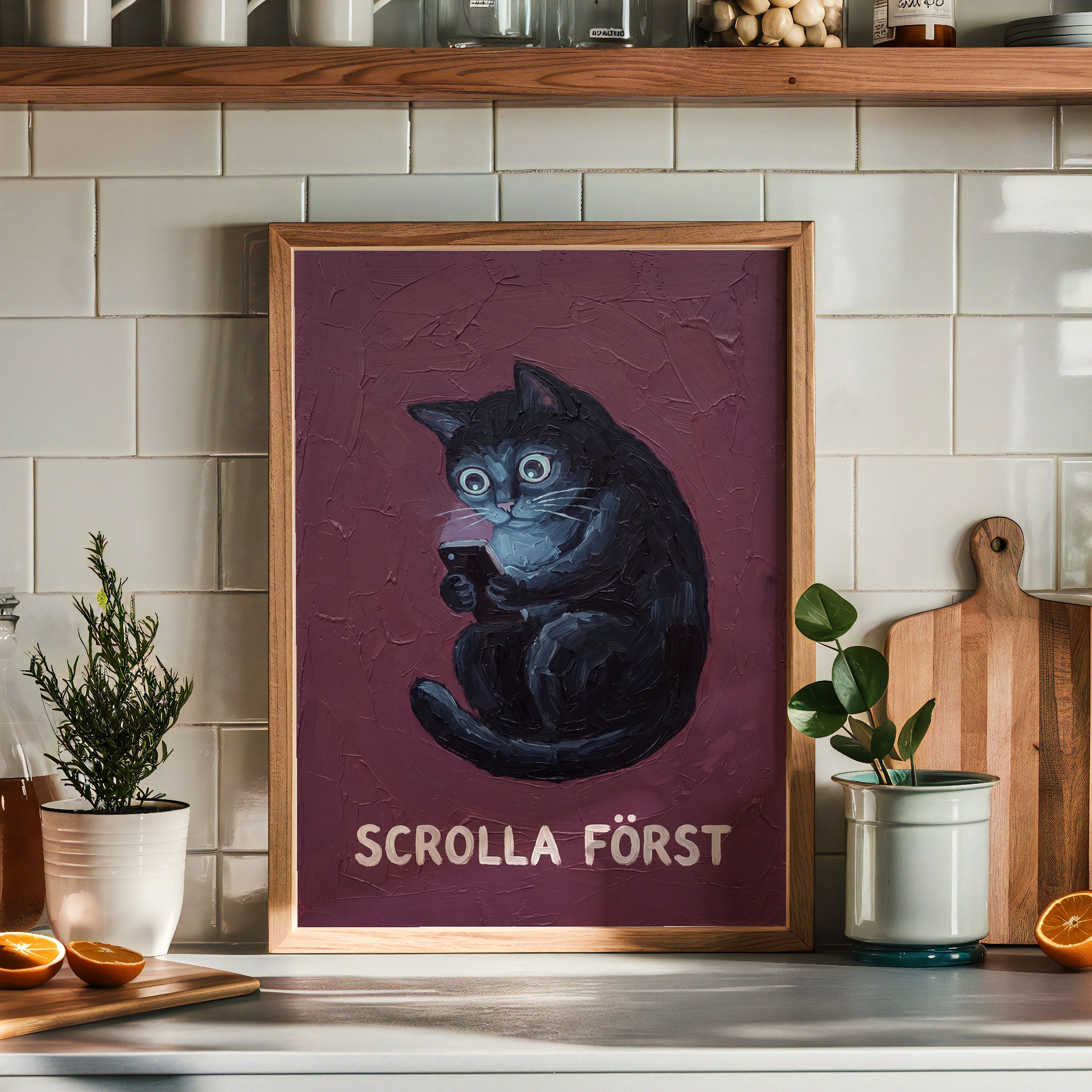 Scrolla Först Poster – i rum 1