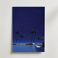 Hiroshi Nagai Starry Night Pool utan passepartout