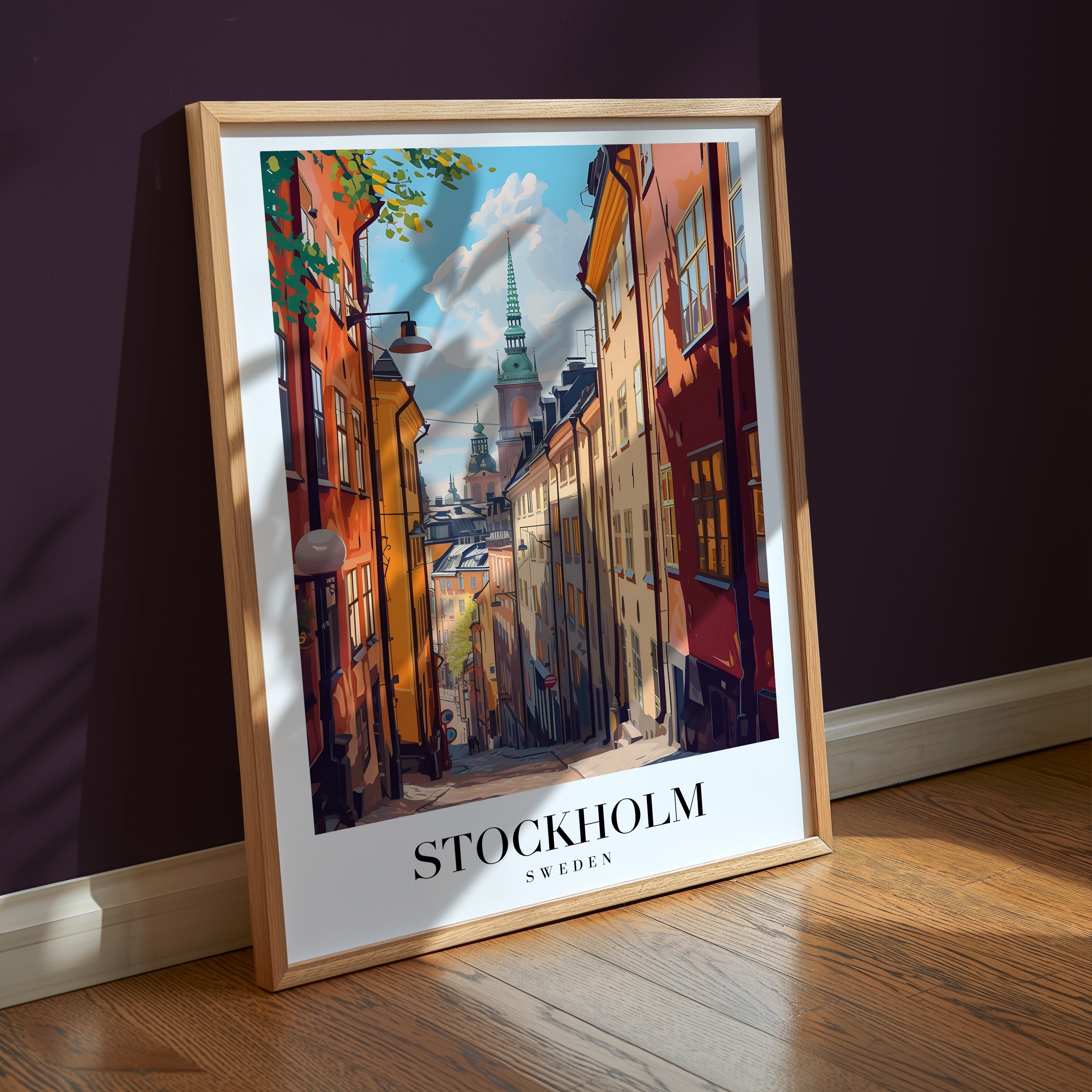 Whispers Of Stockholm poster på vägg i hemmiljö – Bozetto