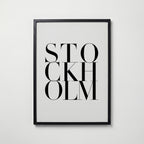 Stockholm Poster – svart ram