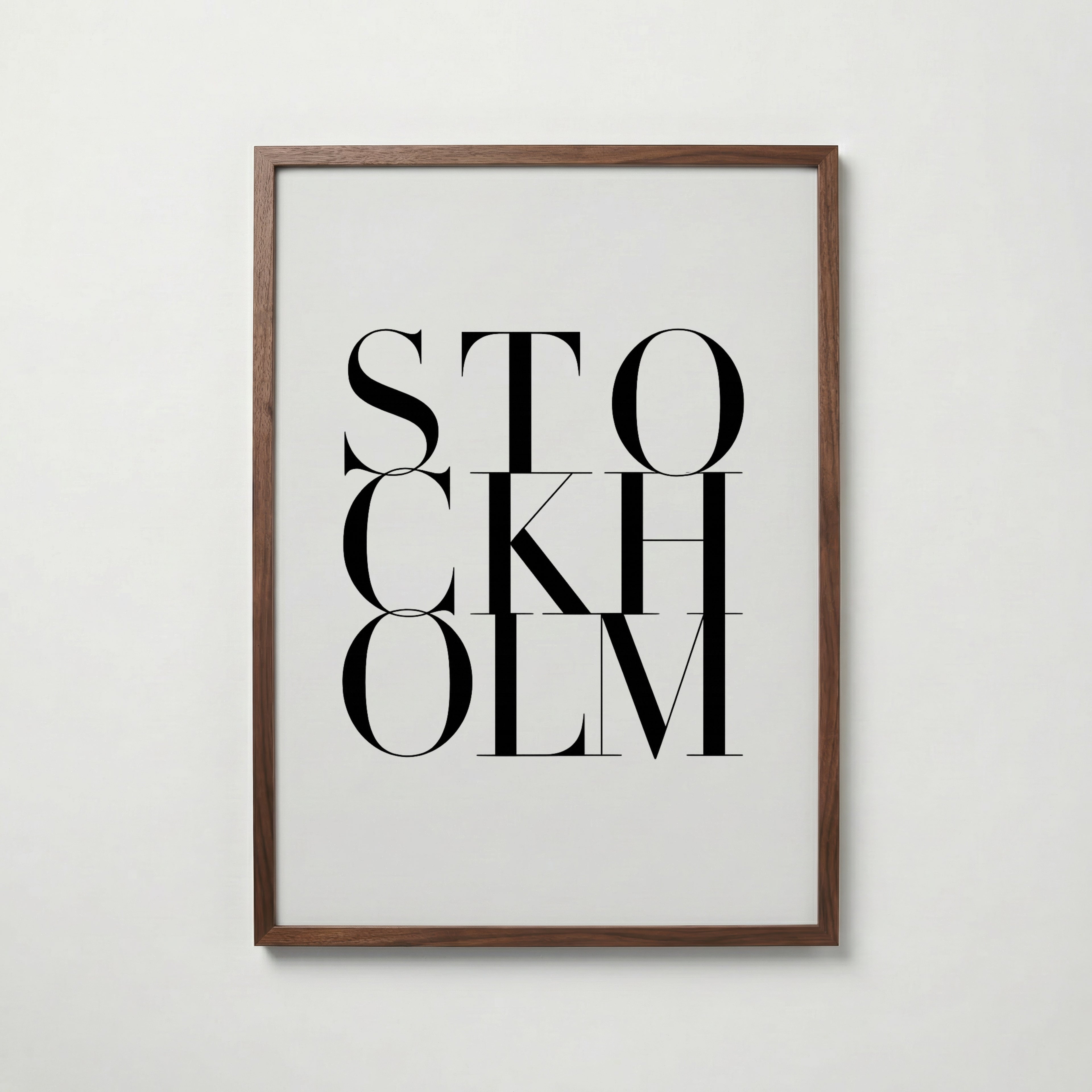 Stockholm Poster – valnötsram
