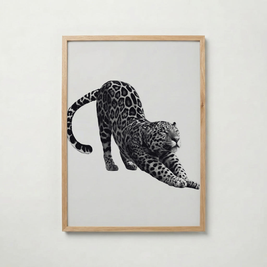 Stretching Leopard Poster – ekram