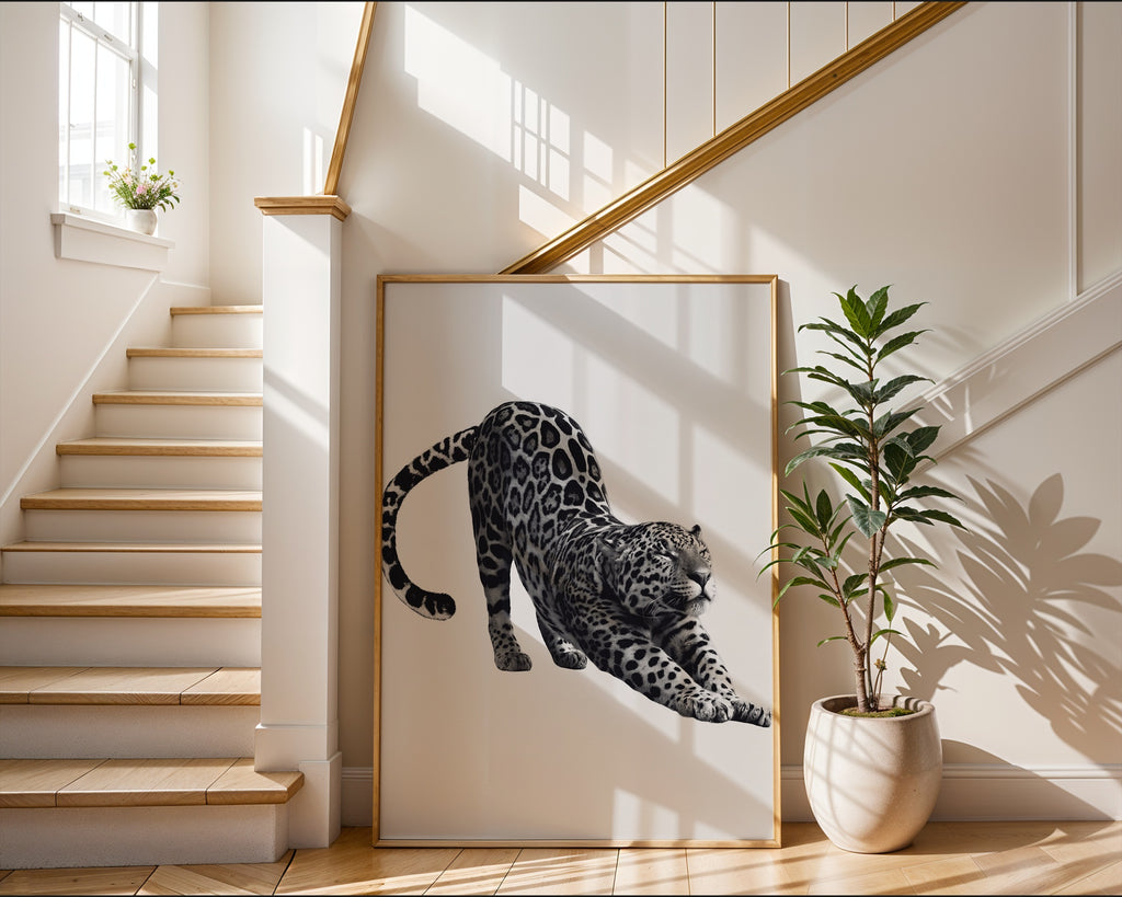 Stretching Leopard Poster – i rum 2