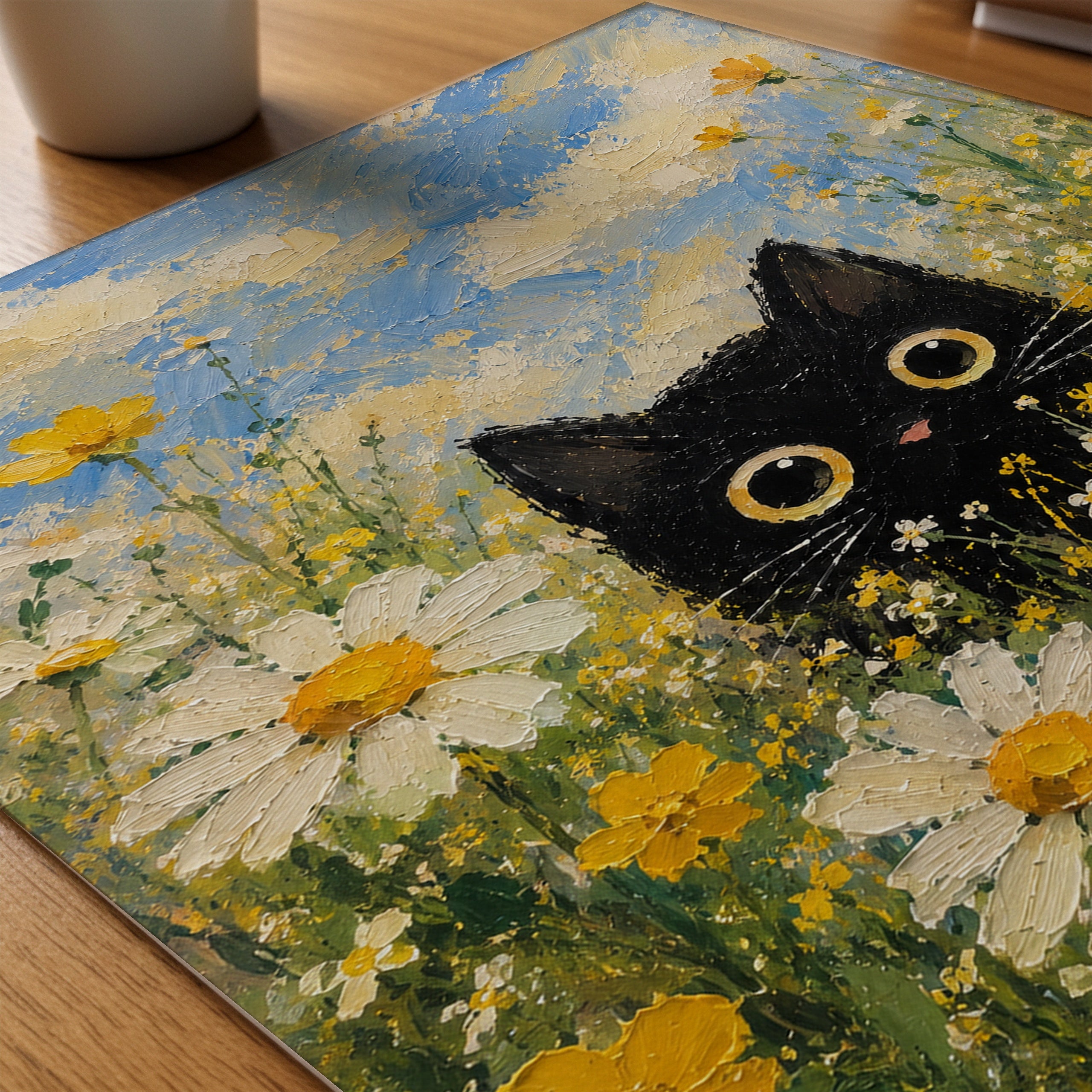 Summer Cat Poster på skrivbord - Bozetto