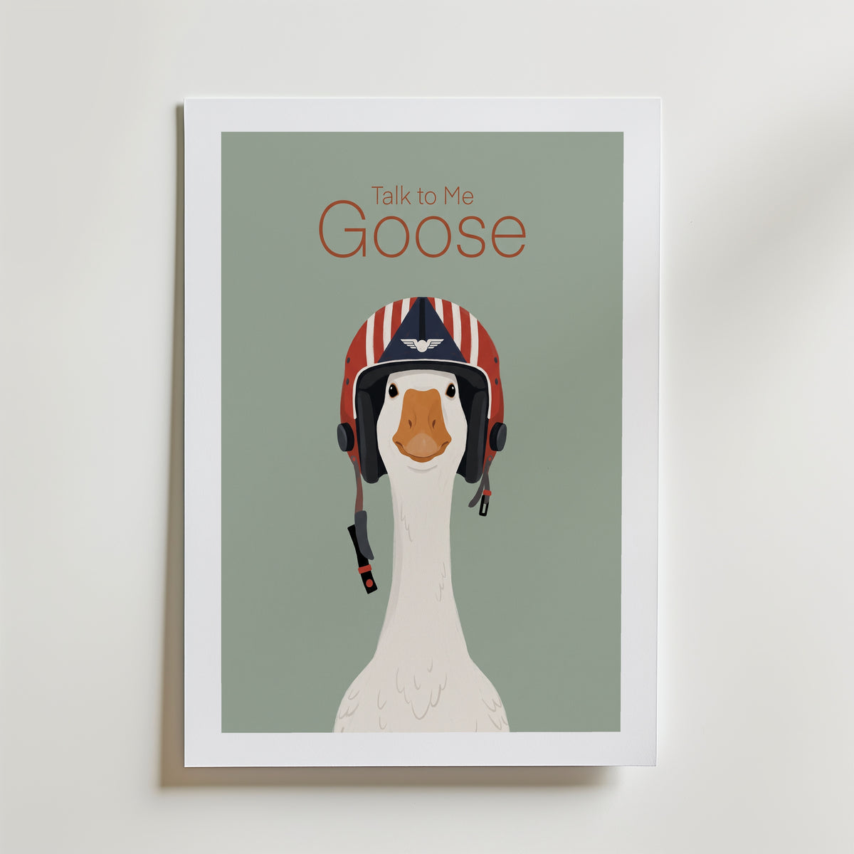 Talk to Me Goose Poster – med passepartout