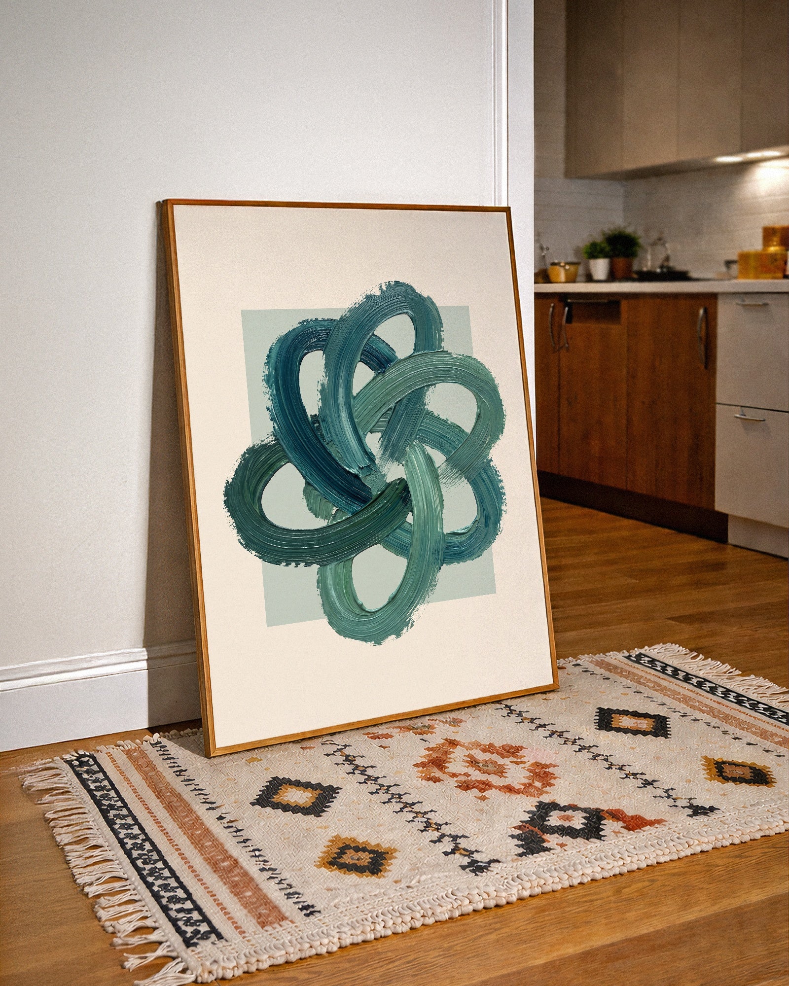 Teal Knot Poster – i rum 1