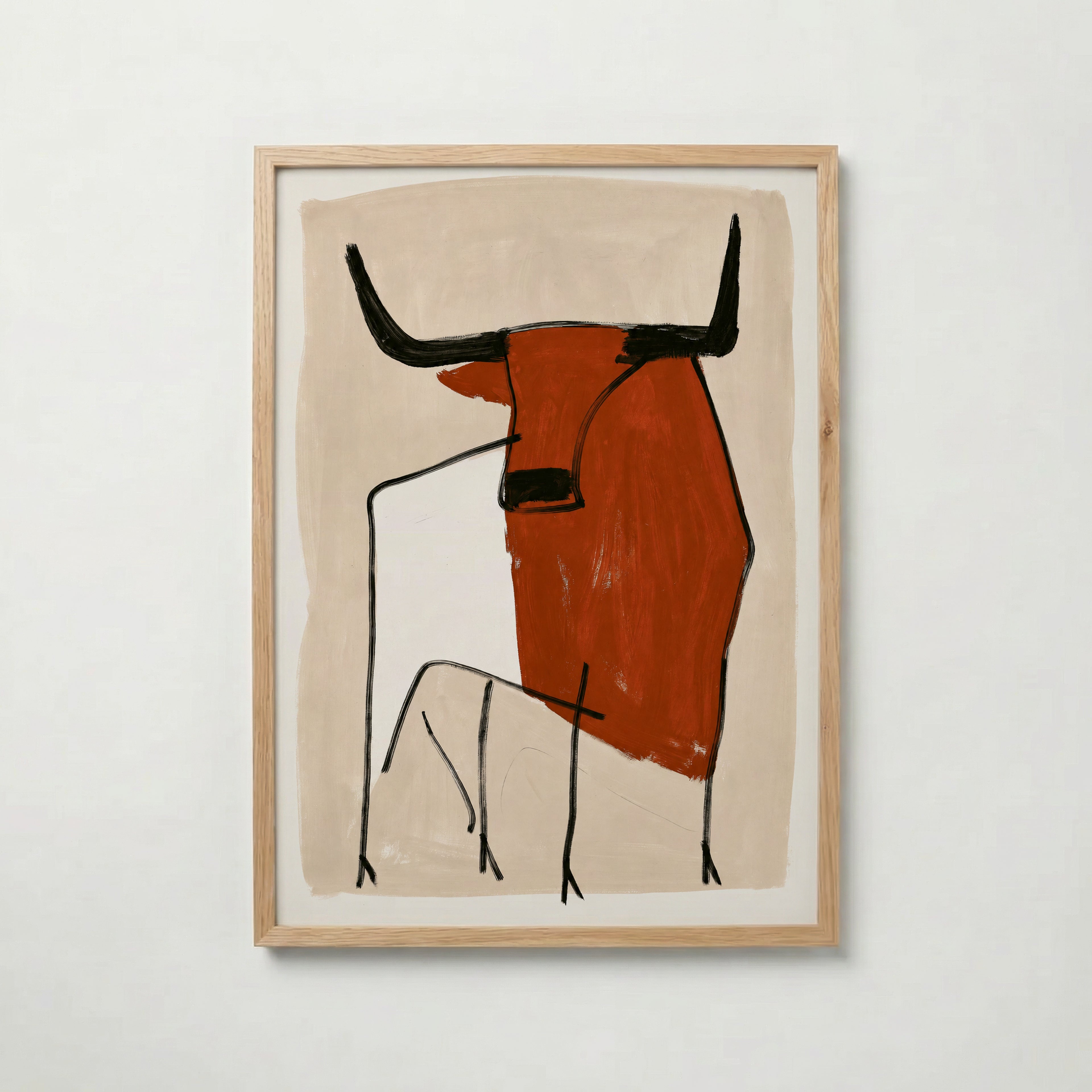 Terracotta Bull Poster – ekram
