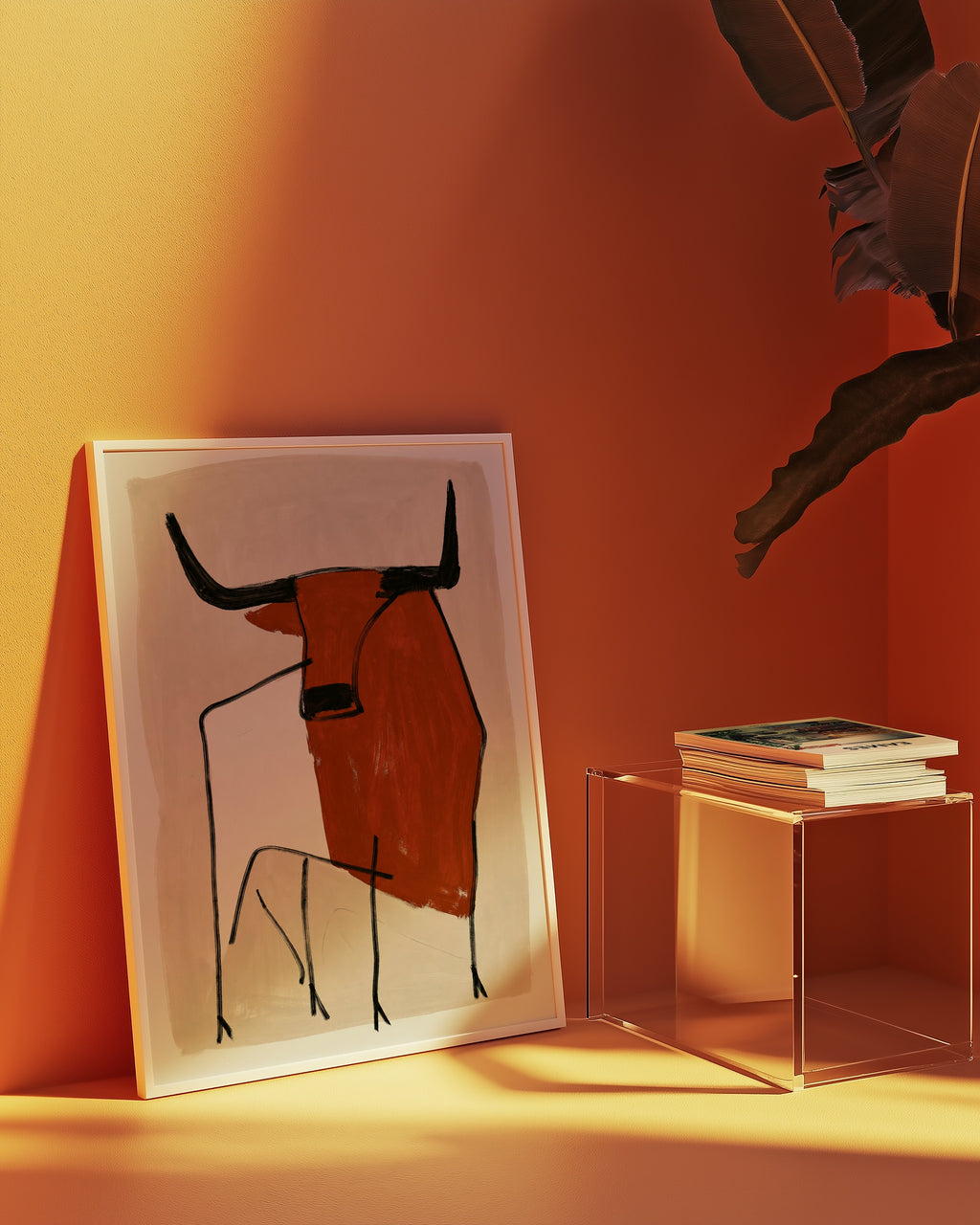 Terracotta Bull Poster – i rum 5
