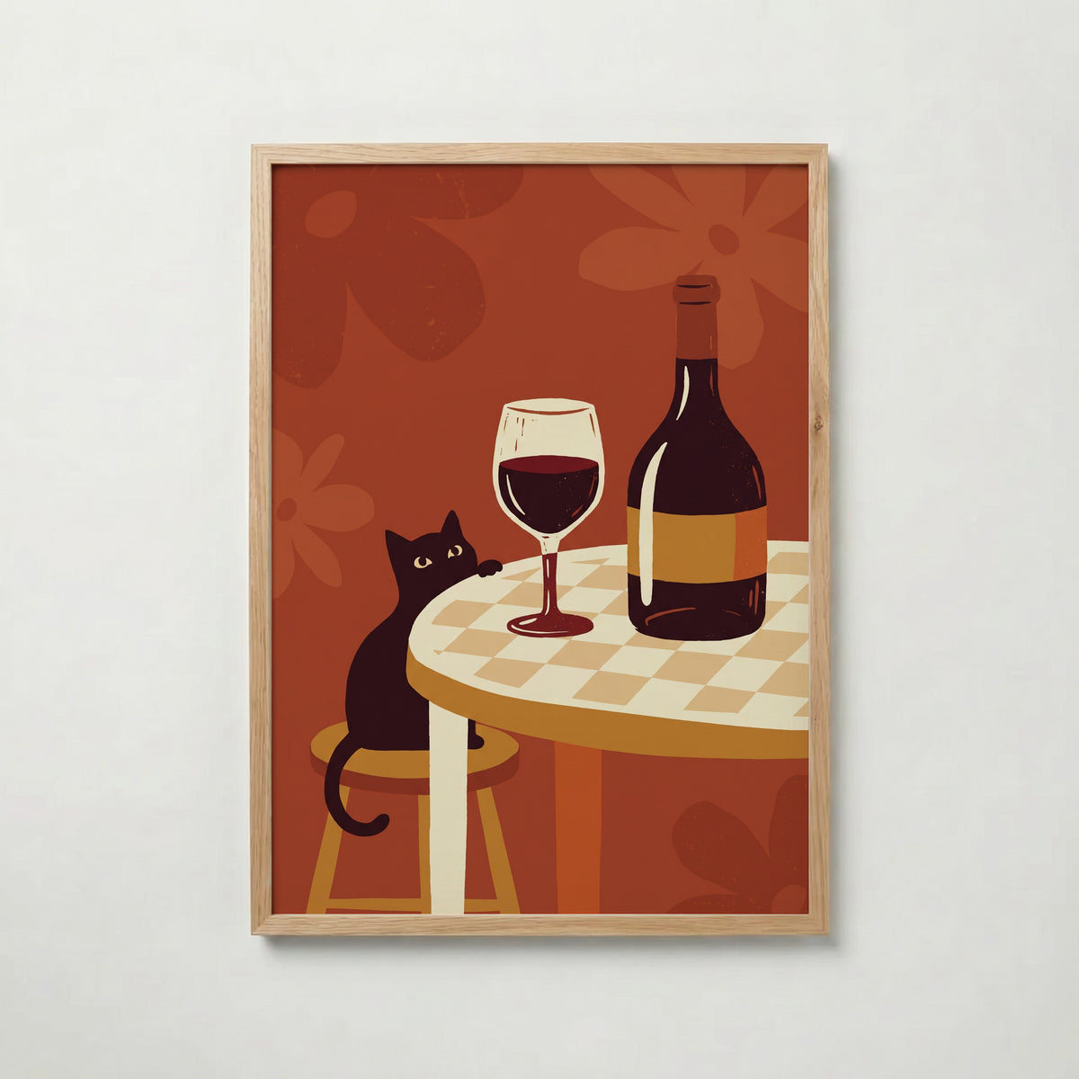 Wine Hour Cat Poster – ekram