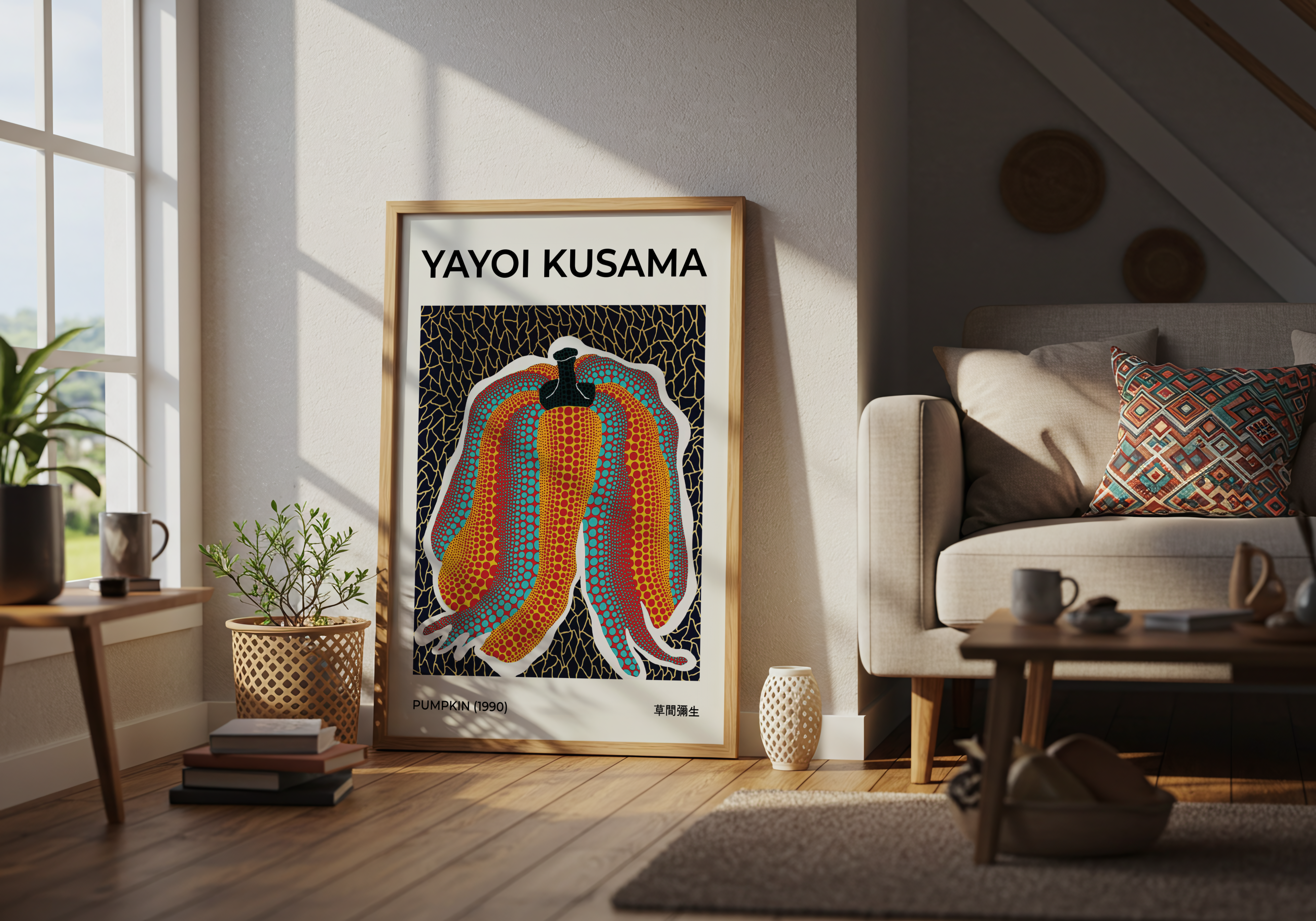 Yayoi Kusama Pumpkin 2002 No.2 Poster