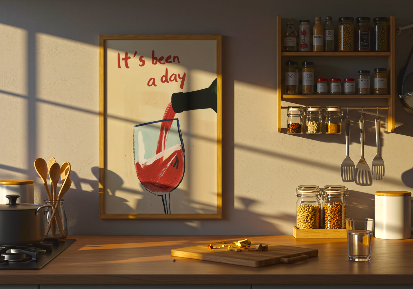 It’s Been a Day Wine Poster