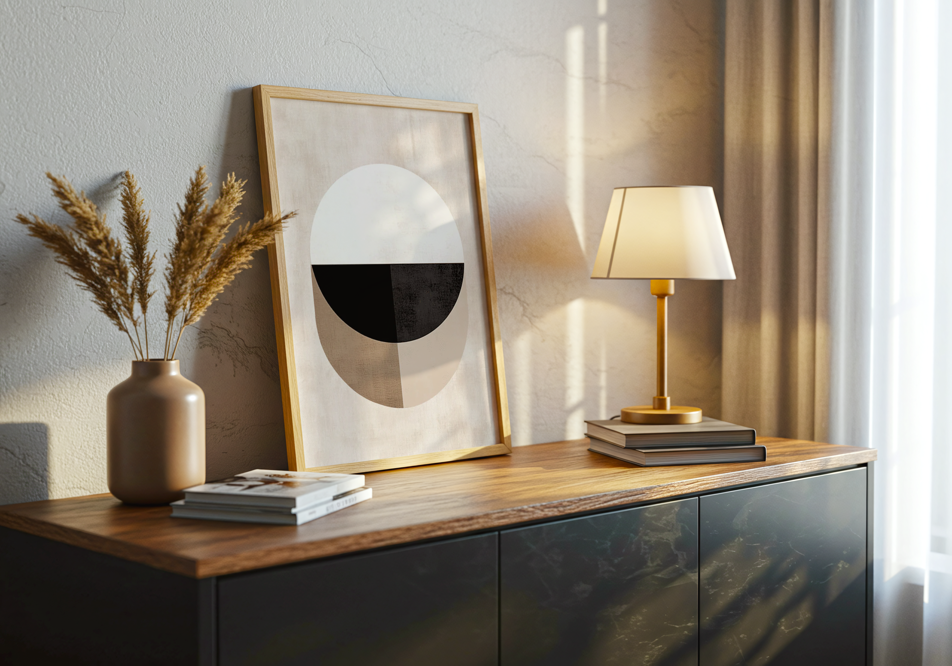 Abstract Round Shapes Poster