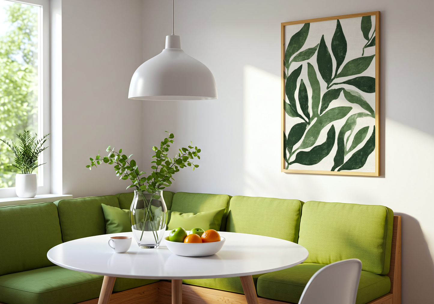 Green Botanical Leaf Poster