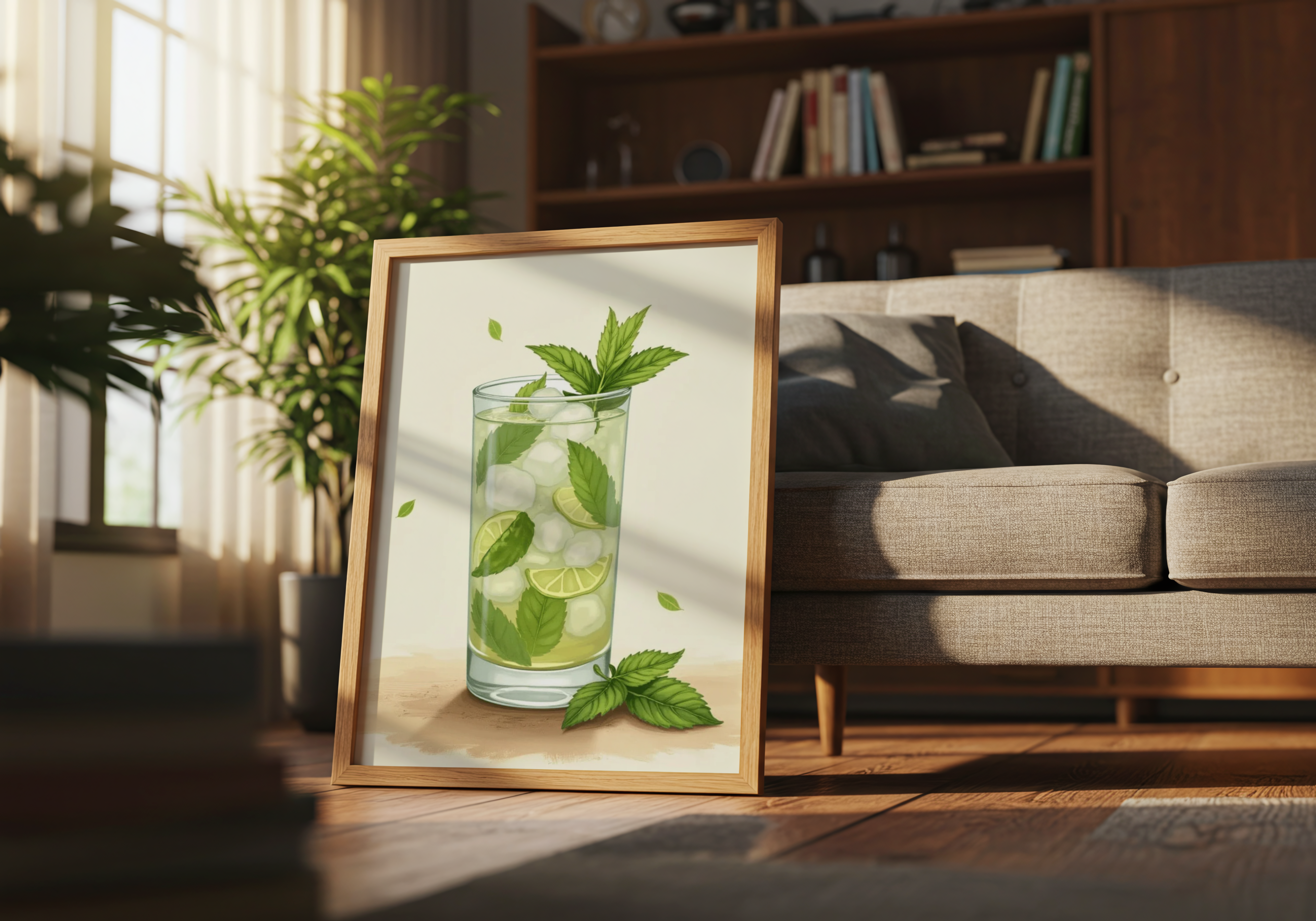 Iced Mojito Drink Poster