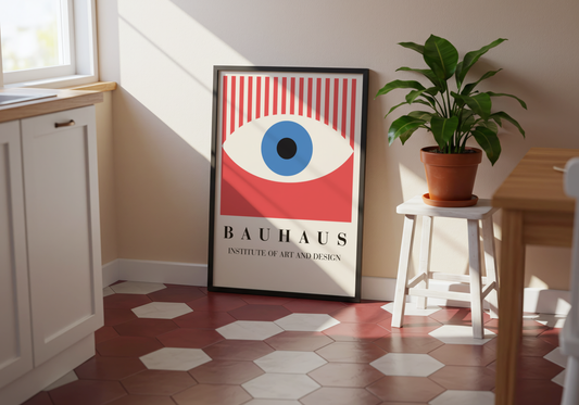 Bauhaus Eye Design Poster