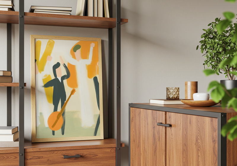 In Rhythm We Rise Abstract Poster