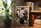 Floral oil painting Poster